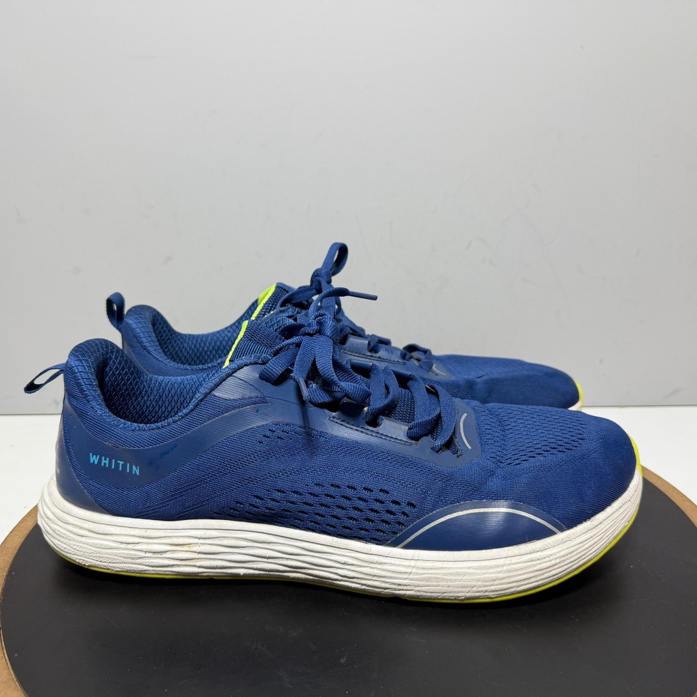 Whitin Running Shoes Men 12 Wide Toe Box Athletic Sneakers Blue Athleisure Core